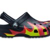 Saboți Crocs (PS) Classic Flame Broiled „Negru Roșu Verde” 206629-0X9 Saboți Crocs (PS) Classic Flame Broiled „Negru Roșu Verde” 206629-0X9