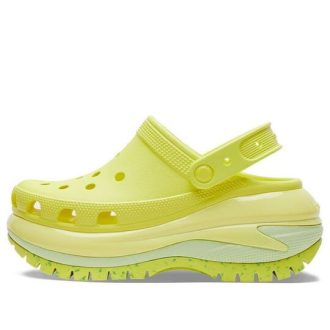 Saboți Crocs (WMNS) Classic Crush „Verde fluorescent” 207988-76M