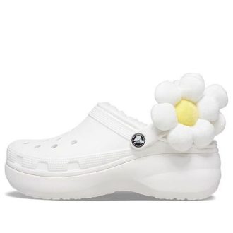 Saboți Crocs (WMNS) Classic Flower „Albi” 209236-90H