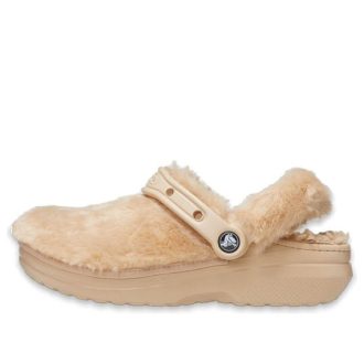 Saboți Crocs (WMNS) Classic Fur Sure „Chai” 207303-212