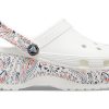 Saboți Crocs (WMNS) Classic Platform Americana Paisley „Albi” 207337-94S