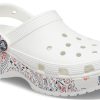 Saboți Crocs (WMNS) Classic Platform Americana Paisley „Albi” 207337-94S