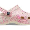 Saboți Crocs (WMNS) Classic Platform Snake Print „Roz” 207328-2Y3