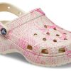 Saboți Crocs (WMNS) Classic Platform Snake Print „Roz” 207328-2Y3