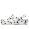 Saboți Crocs (WMNS) Classic Skull Print „White Black” 208993-103