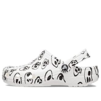 Saboți Crocs (WMNS) Classic Skull Print „White Black” 208993-103