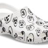 Saboți Crocs (WMNS) Classic Skull Print „White Black” 208993-103