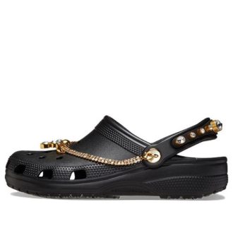 Saboți Crocs (WMNS) Classic Tiara „Black Gold” 209684-001