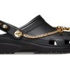 Saboți Crocs (WMNS) Classic Tiara „Black Gold” 209684-001