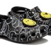 Saboți Crocs (WMNS) Smiley World Classic „Black White Yellow” 873137