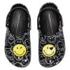 Saboți Crocs (WMNS) Smiley World Classic „Black White Yellow” 873137