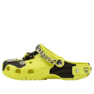 Saboți Crocs x MCM Camouflage Print „Galben Neon” MEXCSMM27YN