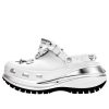 Saboți Crocs x MCM Mega Crush „White Silver” MEXDAMM08WT