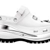 Saboți Crocs x MCM Mega Crush „White Silver” MEXDAMM08WT