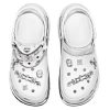 Saboți Crocs x MCM Mega Crush „White Silver” MEXDAMM08WT