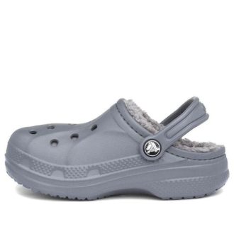 Saboți cu căptușeală Baya Crocs (GS) „Carbune” 207500-00Q