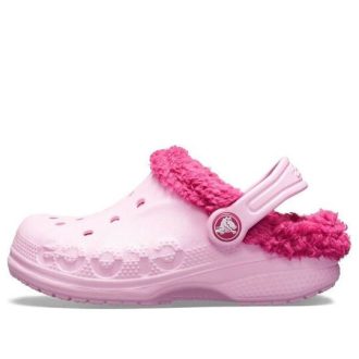 Saboți cu căptușeală Baya Crocs (GS) „Pink Rose” 11745-6CZ