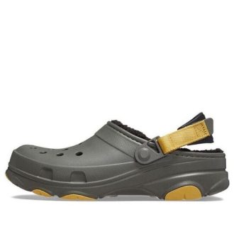 Saboți cu căptușeală Crocs All-Terrian „Dusty Olive” 207936-3J5