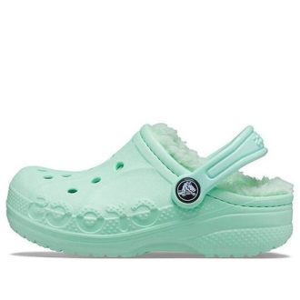 Saboți cu căptușeală Crocs (GS) Classic Baya „Mint” 205977-3TI