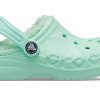 Saboți cu căptușeală Crocs (GS) Classic Baya „Mint” 205977-3TI