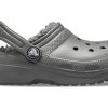 Saboți cu căptușeală Crocs (GS) Classic „Slate Grey Smoke” 203506-0EX