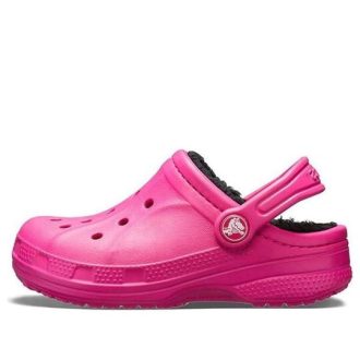 Saboți cu căptușeală Crocs (GS) Ralen „Candy Pink Black” 16245-6X1