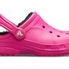 Saboți cu căptușeală Crocs (GS) Ralen „Candy Pink Black” 16245-6X1
