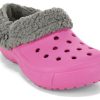 Saboți cu căptușeală Crocs Mammoth EVO „Pink Grey” 12878-626