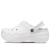 Saboți cu căptușeală cu platformă Crocs (WMNS) „albi” 207938-100