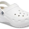 Saboți cu căptușeală cu platformă Crocs (WMNS) „albi” 207938-100