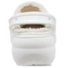 Saboți cu căptușeală cu platformă Crocs (WMNS) „albi” 207938-100