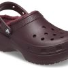 Saboți cu căptușeală cu platformă Crocs (WMNS) „Dark Cherry” 207938-6WD