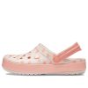 Saboți cu grafică sezonieră Crocs Crocband „Pink White” 205579-6PR