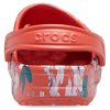 Saboți cu imprimeu sezonier Crocs Baya „Spicy Orange White” 206230-82Z