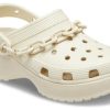 Saboți cu lanț cu platformă Crocs (WMNS) „Bone” 209022-2Y2
