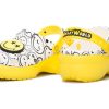 Saboți cu platformă clasică Crocs (WMNS) x Smiley World Charm „Yellow White” 207980-94S