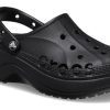 Saboți cu platformă Crocs (WMNS) Baya „Negri” 208186-001