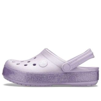 Saboți cu sclipici Crocs (GS) „Violet” 205936-530