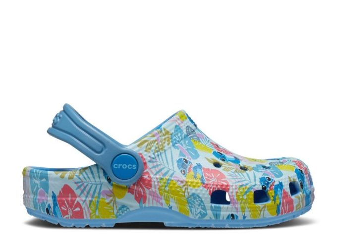 Saboți Disney x Classic pentru copil mic „Stitch Hawaiian Print” Saboți Disney x Classic pentru copil mic „Stitch Hawaiian Print”