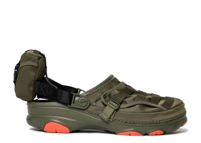 Saboți militar BEAMS x Classic pentru toate terenurile „Army Green”