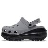 Saboți reflectorizați Crocs Mega Crush „Grey Black” 209172-1LP