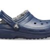 Sabot Crocs (GS) Classic Lined Glitter „Albastru” 207010-459