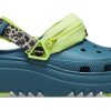 Sabot Crocs Hiker Xscape Animal Print „Teal Green” 208605-9DB
