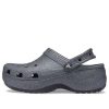 Sabot Crocs (WMNS) Classic Platform Glitter II „Negru” 207770-001