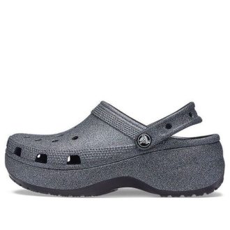 Sabot Crocs (WMNS) Classic Platform Glitter II „Negru” 207770-001