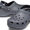 Sabot Crocs (WMNS) Classic Platform Glitter II „Negru” 207770-001