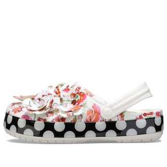 Sabot Crocs (WMNS) Timeless Clash Roses Floral Dots „Alb Roșu Negru” 205372-97D