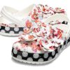 Sabot Crocs (WMNS) Timeless Clash Roses Floral Dots „Alb Roșu Negru” 205372-97D