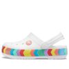 Sandale albe Crocs Rainbow Outdoor Beach Sports Big Boys 207007-100 Sandale albe Crocs Rainbow Outdoor Beach Sports Big Boys 207007-100