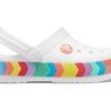 Sandale albe Crocs Rainbow Outdoor Beach Sports Big Boys 207007-100 Sandale albe Crocs Rainbow Outdoor Beach Sports Big Boys 207007-100